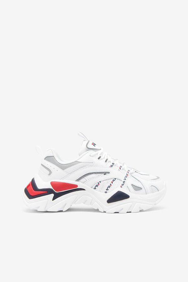 Fila Women's Electrove Trainers Shoe - White / Navy / Red | UK-519PTBFLQ